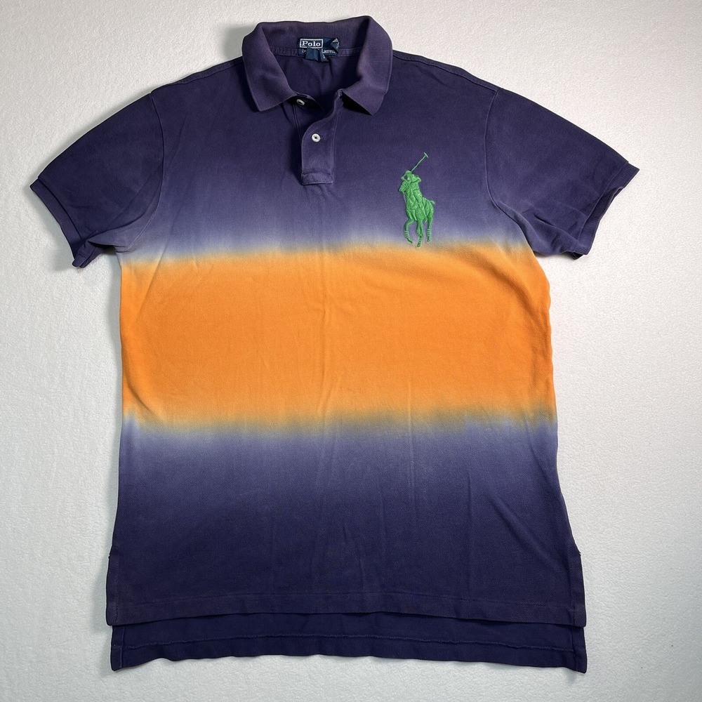 Ralph Lauren Polo Big Pony M  Custom Fit Shirt Tie dye Medium